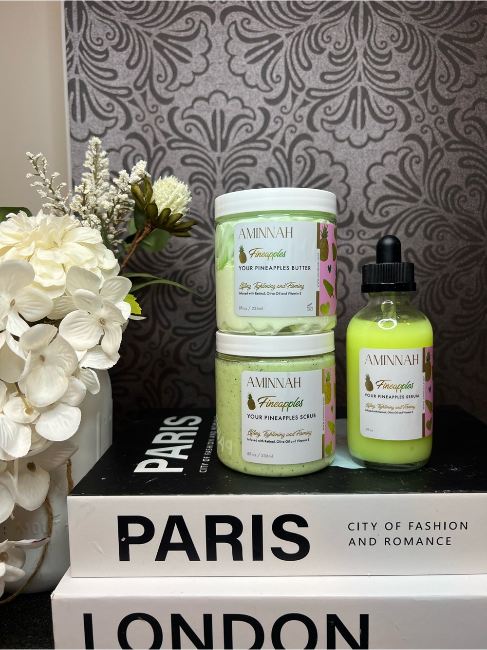 Aminnah Fineapples Pineapple Bath & Body Set
